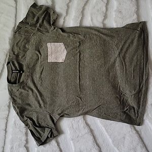Easy Wear Olive Green Soft Pocket T Shirt